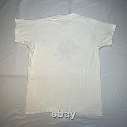 Vintage Sz L Grateful Dead Single Stitch Band T-Shirt Stanford Graphic 80s RARE