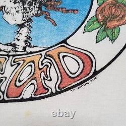 Vtg 70s GRATEFUL DEAD BERTHA Tour T-Shirt Skeleton Tee RARE