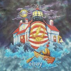 Vtg 90s GRATEFUL DEAD Tie Dye Lighthouse Sailor Moon 1994 Tour Tshirt Sz XL RARE