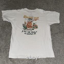 Vtg 90s Grateful Fred Yabba Dabba Doobie Grateful Dead Tshirt Sz XL distressed