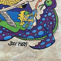 Vtg 90s JOEY MARS BEACH LIQUID BLUE T SHIRT XL grateful dead head tie dye