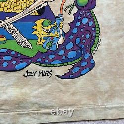 Vtg 90s JOEY MARS BEACH LIQUID BLUE T SHIRT XL grateful dead head tie dye