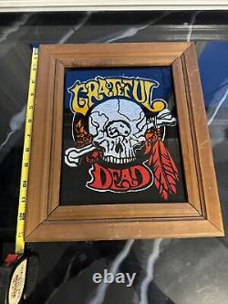Vtg Grateful Dead-Asbury Park NJ Boardwalk-Carnival Fair Prize-Glass/Wood RARE