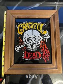 Vtg Grateful Dead-Asbury Park NJ Boardwalk-Carnival Fair Prize-Glass/Wood RARE