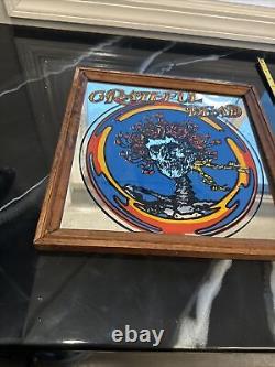 Vtg Grateful Dead-Asbury Park NJ Boardwalk-Carnival Fair Prize-Glass/Wood RARE