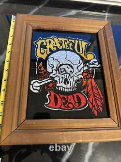 Vtg Grateful Dead-Asbury Park NJ Boardwalk-Carnival Fair Prize-Glass/Wood RARE