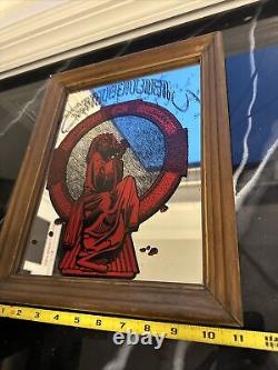 Vtg Grateful Dead-Asbury Park NJ Boardwalk-Carnival Fair Prize-Glass/Wood RARE
