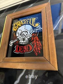 Vtg Grateful Dead-Asbury Park NJ Boardwalk-Carnival Fair Prize-Glass/Wood RARE