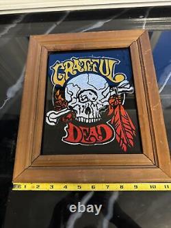 Vtg Grateful Dead-Asbury Park NJ Boardwalk-Carnival Fair Prize-Glass/Wood RARE