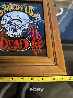Vtg Grateful Dead-Asbury Park NJ Boardwalk-Carnival Fair Prize-Glass/Wood RARE