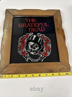 Vtg Grateful Dead-Asbury Park NJ Boardwalk-Carnival MirrorPrize-Glass/Wood RARE