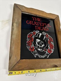 Vtg Grateful Dead-Asbury Park NJ Boardwalk-Carnival MirrorPrize-Glass/Wood RARE