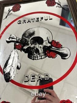 Vtg Grateful Dead-Asbury Park NJ Boardwalk-Carnival Mirror PrizeGlass/Wood RARE