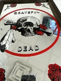 Vtg Grateful Dead-Asbury Park NJ Boardwalk-Carnival Mirror PrizeGlass/Wood RARE