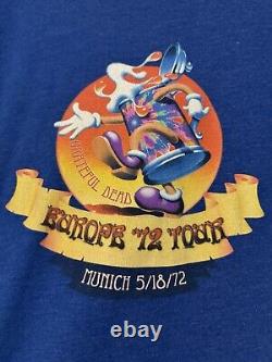 Vtg Grateful Dead Europe 72 Munich Men's M Tour T Shirt Rare Dead.net