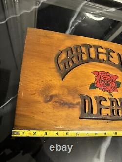 Vtg Grateful Dead-Homemade/Handmade Solid Wood Cut Lettering Sign-70s Rare 420