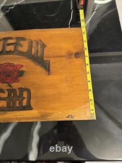 Vtg Grateful Dead-Homemade/Handmade Solid Wood Cut Lettering Sign-70s Rare 420