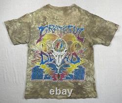 Vtg Grateful Dead T Shirt 90s 1994 Rare Bolt Lizard Skull Bull Mountain USA Sz L