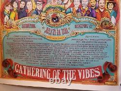 Vtg ORIGINAL Gathering of the Vibes Grateful Dead Festival Promo Poster 25x17