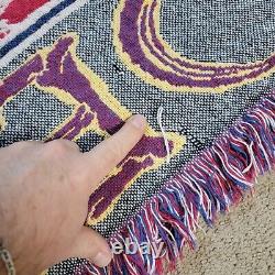 Vtg Rare 1980s Grateful Dead Blanket / Tapestry Approx 68 X 46 Bertha Skull