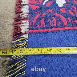 Vtg Rare 1980s Grateful Dead Blanket / Tapestry Approx 68 X 46 Bertha Skull