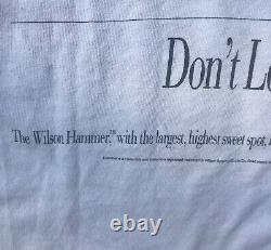 Vtg Wilson Hammer Grateful Dead T-Shirt USA Tie Dye Single Stitch Tennis RARE XL