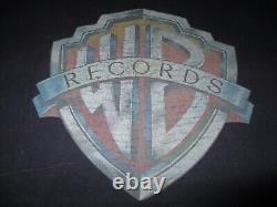 Warner Bros Wb Records Vinyl Label Logo Grateful Dead Vtg Rare Blue T-shirt-new