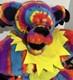 X Rare Grateful Dead Bear Pillow Htf Limited Made Plush Tie Dye Vtg 2012