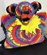 X Rare Grateful Dead Bear Pillow Htf Limited Made Plush Tie Dye Vtg 2012