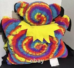 X RARE GRATEFUL DEAD Bear pillow HTF limited made Plush Tie Dye VTG 2012