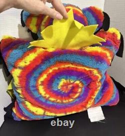 X RARE GRATEFUL DEAD Bear pillow HTF limited made Plush Tie Dye VTG 2012