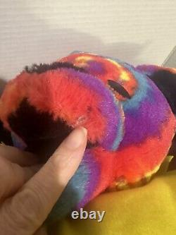 X RARE GRATEFUL DEAD Bear pillow HTF limited made Plush Tie Dye VTG 2012