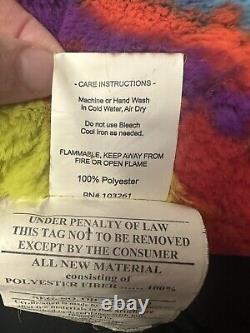 X RARE GRATEFUL DEAD Bear pillow HTF limited made Plush Tie Dye VTG 2012