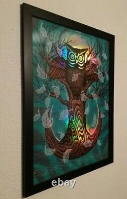 Zeb Love Art Print Poster Framed Grateful Dead Artist! Rare Foil Edition of 23