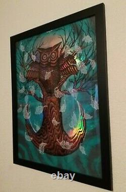 Zeb Love Art Print Poster Framed Grateful Dead Artist! Rare Foil Edition of 23