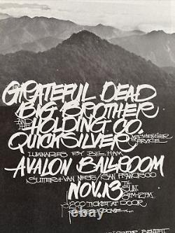 Zenefit GRATEFUL DEAD Original Handbill Avalon Ballroom Big Brother RARE 1967